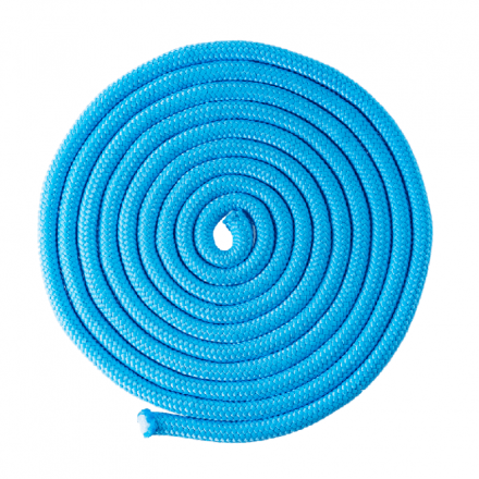 Скакалка гимнастическая 3.0 метра голубая