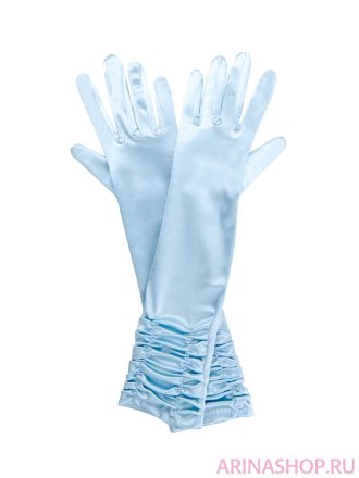 Удлинённые атласные перчатки