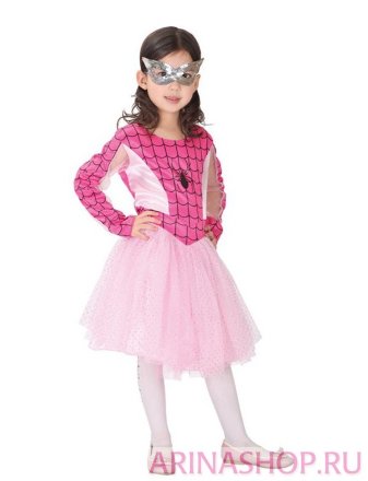 Костюм карнавальный для девочек &quot;Розовый человек-паук&quot;
