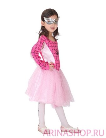 Костюм карнавальный для девочек &quot;Розовый человек-паук&quot;